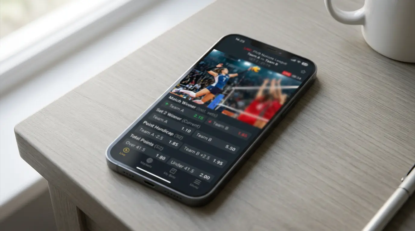 bet365 Live-Stream für Volleyball-Wetten – Streaming-Angebot direkt in der Wettoberfläche