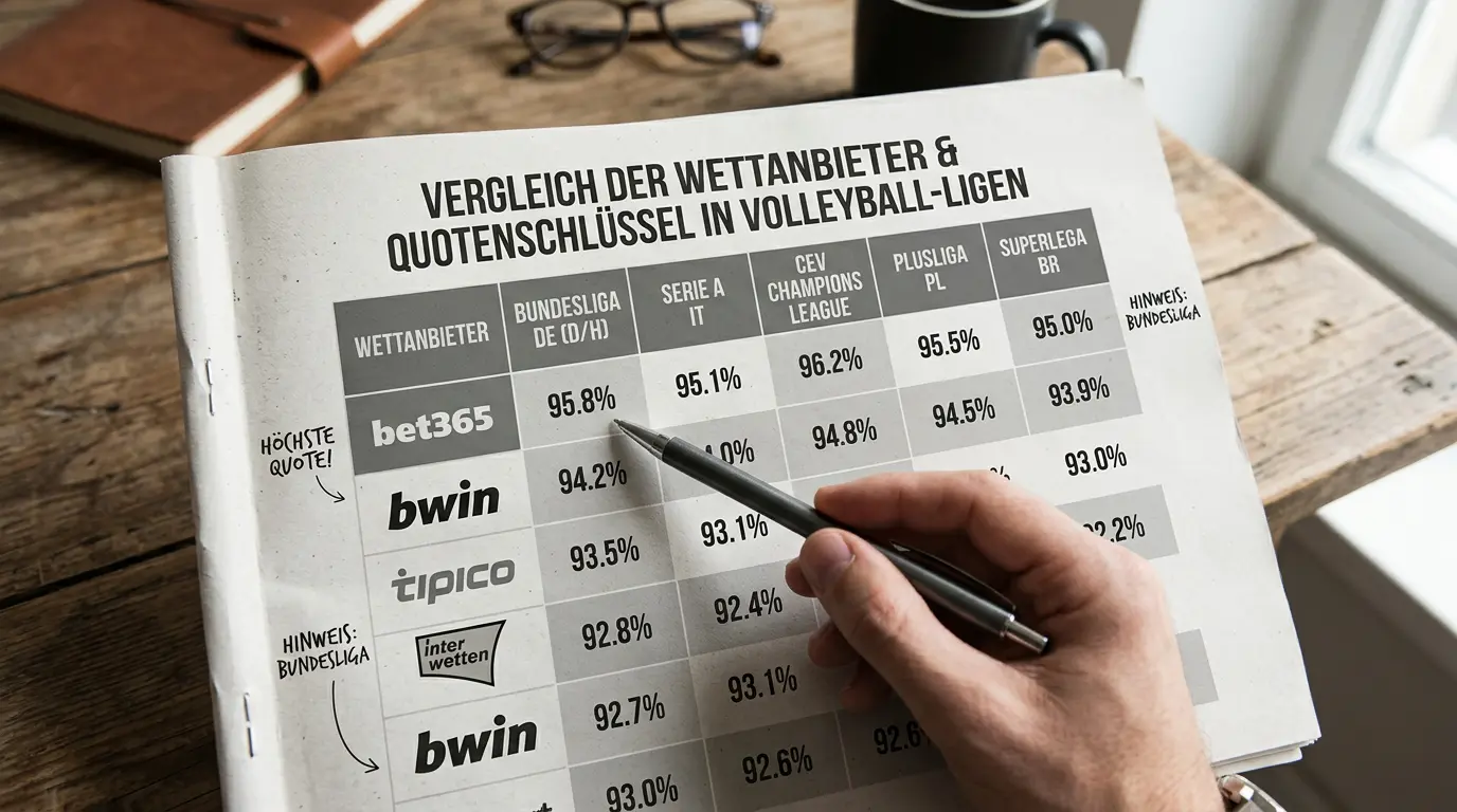bwin Quotenschlüssel für Volleyball im Ligavergleich – Serie A, PlusLiga, Ligue A und SuperLiga
