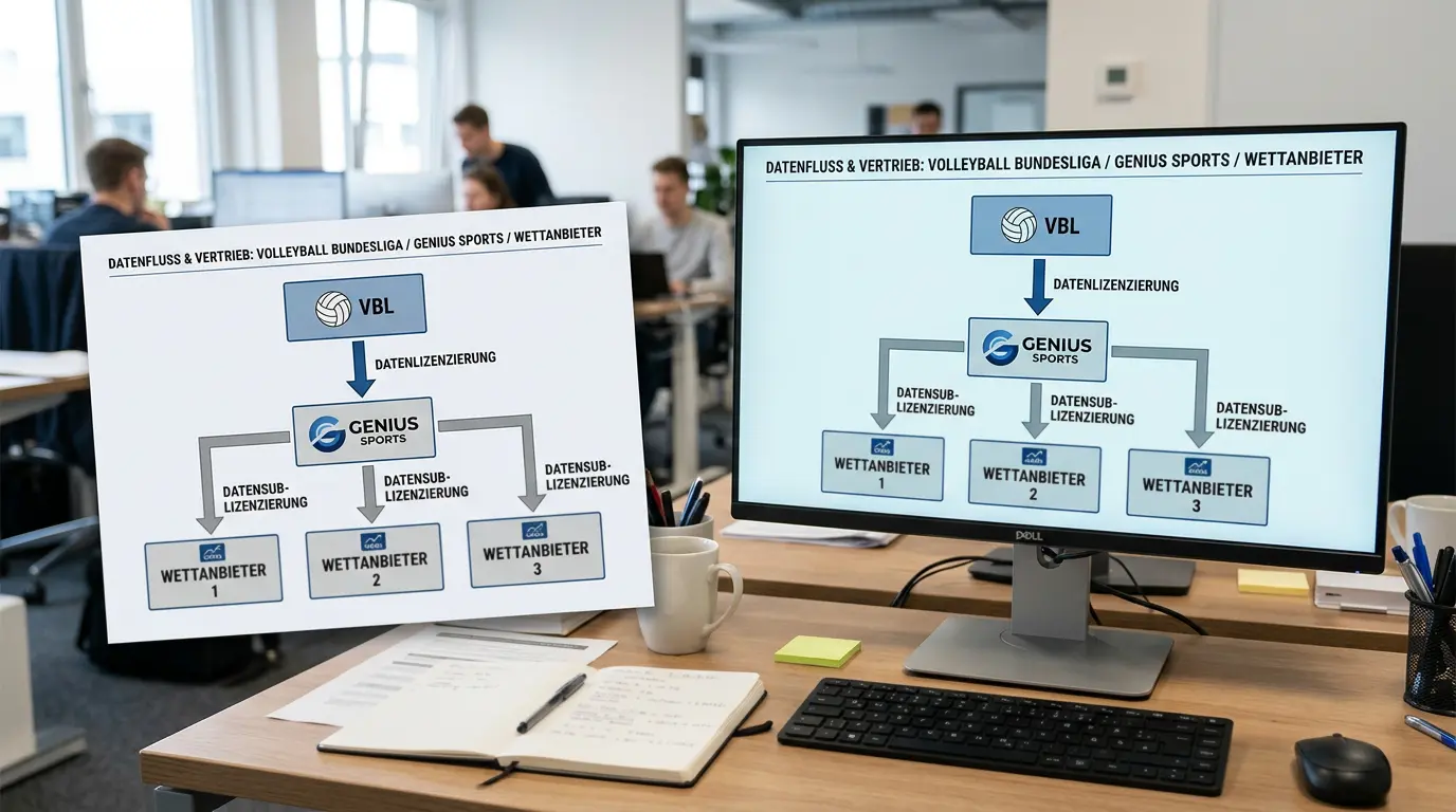 Genius Sports Sublizenzmodell für Volleyball-Bundesliga-Daten – wie Wettanbieter Livedaten für ihre Märkte erhalten