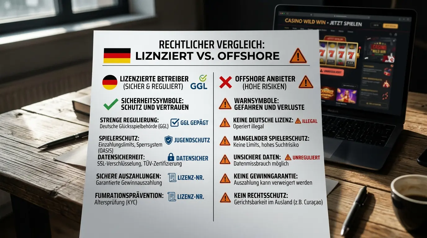 Risiken illegaler Offshore-Wettanbieter ohne GGL-Lizenz für Volleyball-Wetter in Deutschland