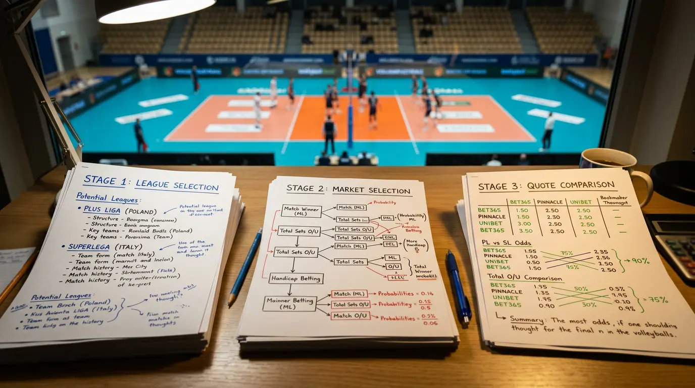 Schritt-für-Schritt Aufbau eines Volleyball-Akkumulators mit Ligaauswahl und Quotenkalkulation