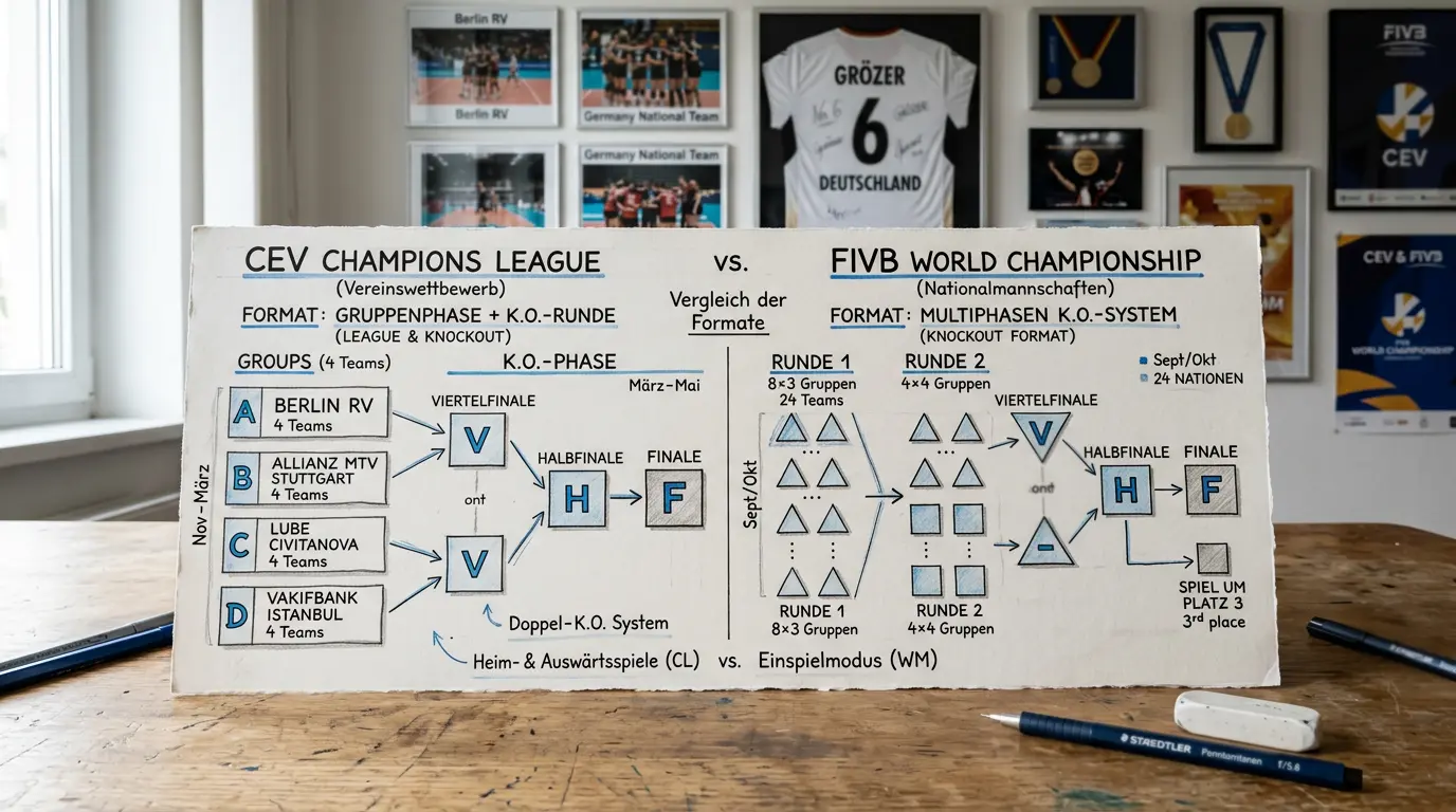 CEV Champions League und Volleyball WM Outright-Wetten – Turnierformat und Quotenvergleich bei Top-Anbietern